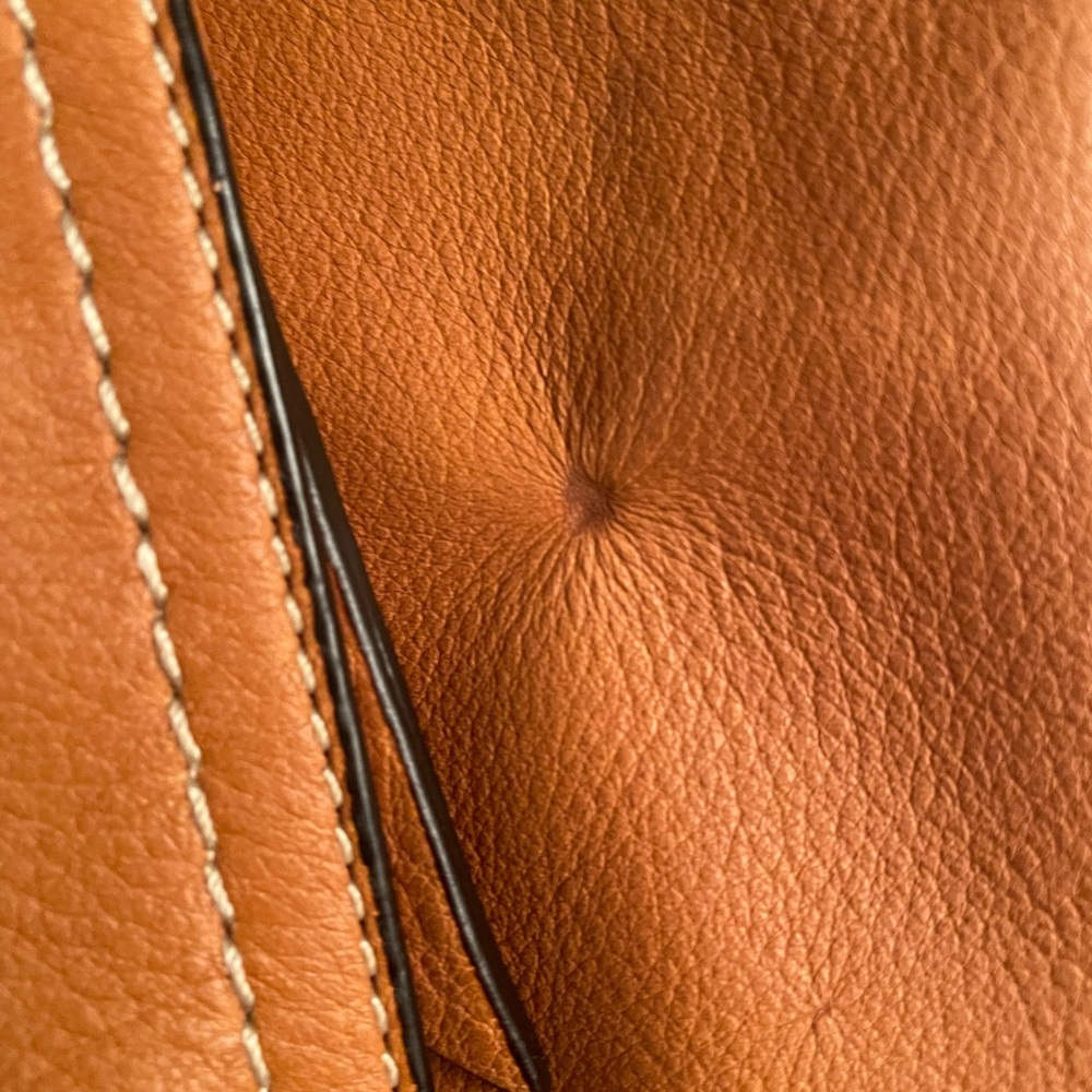 HOBO Backpack Tote in Cognac Orange Leather - Picture 7 of 9